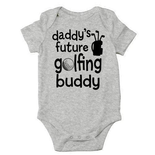 CBTwear Daddy’s Future Golfing Buddy Baby Bodysuit Adorable Boy Romper Clothing Cute Newborn Clothes