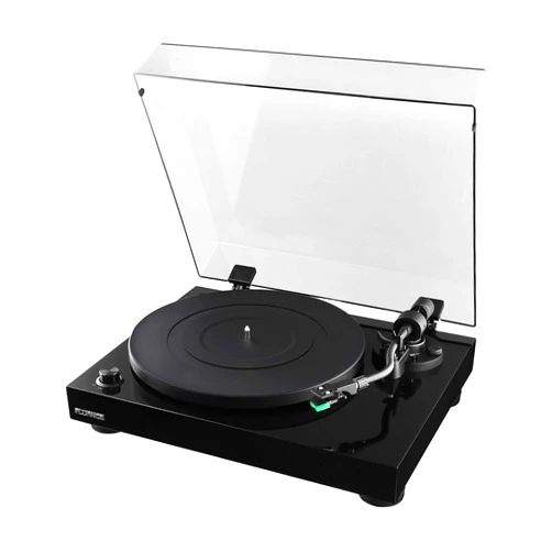 Fluance RT81 Turntable with AT95E Cartridge, Belt Drive, Built-in Preamp, Adjustable Counterweight - Piano Black