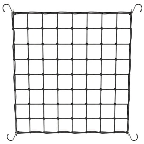 Yeestone Trellis Netting, Scrog Net with 4 Hooks, 4x4 Trellis Net for Grow Tent, Heavy-Duty Plant Net for Cucumber Gardening and Horticulture, Grow Tent Accessories(1 Pack)