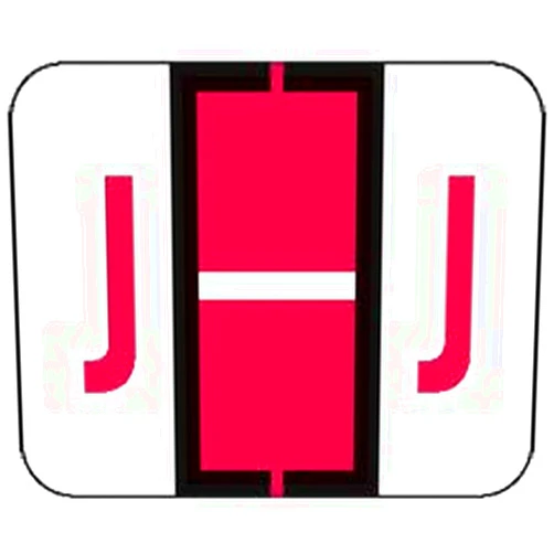 Doctor Stuff - File Folder Labels, Alphabet Letter J, Compatible with Smead BCCR/BCCS - TPAM Series Alpha Stickers Red, 1