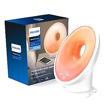 Philips SmartSleep Connected Sleep and Wake-Up Light, Personalized Sunrise and Sunset, SleepMapper App Enabled, Sleep Environment Tracking, HF3670/60