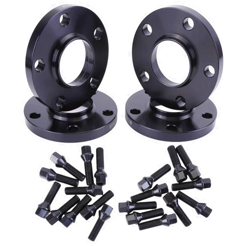 Slakerbe 4PCS 15mm Hubcentric Wheel Spacers 5x112 5 Lug with M14x1.25 Studs 66.6mm, Hubcentric Forged Wheels Spacer Compatible with B*M*W for 118i 128ti 220i