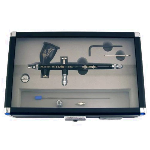 Paasche Airbrush Vision Gravity Feed Double Action Airbrush Set by Paasche Airbrush