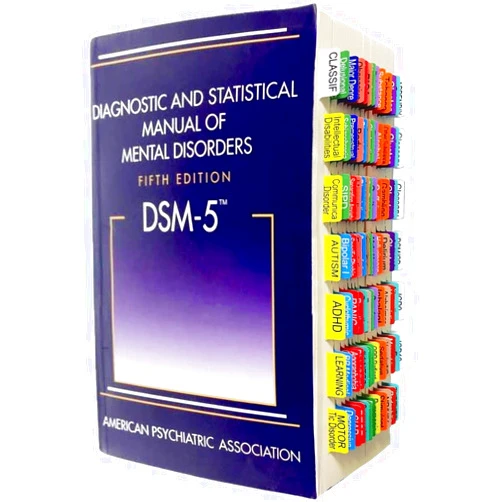 Generic Index Tabs for DSM-5, 96 Diagnoses Disorders Guide Colored Tabs with Page Markers and Alignment Guide Solid Color