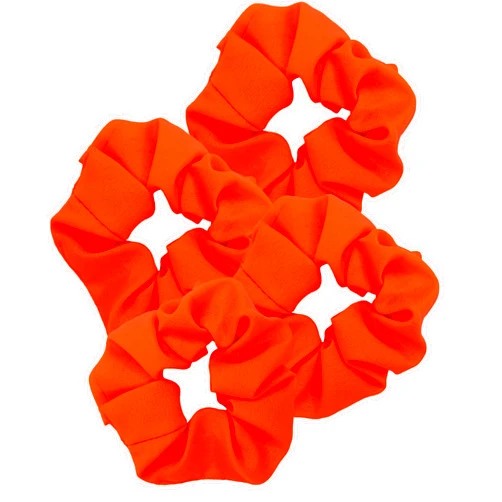 ZLXO NOVELTIES Neon Scrunchies for Hair 80s, Neon Hair Accessories Scrunchy Elastic Hair Bands Hair Elastics Tie Ponytail Scrunchies Hair Scrunchies for 80s Party Outfit 80s Workout Costume Neon Accessories (Orange)