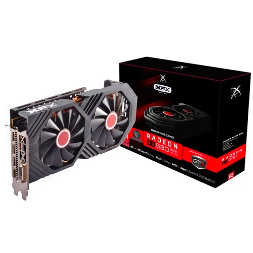 XFX - AMD Radeon RX 580 8GB GDDR5 PCI Express 3.0 Graphics Card - Black RX-580P8DBDR