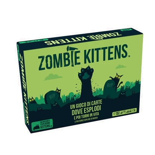 Asmodee - Zombie Kittens - Gioco di Carte, Party Game, 2-5 Giocatori, 7+ Anni, Edizione in Italiano