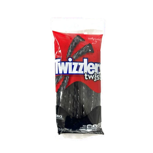 Twizzlers Black Licorice Twists 5 Oz. Bag (2 Pack)