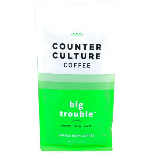 COUNTER CULTURE COFFEE Big Trouble Blend Whole Bean Coffee, 12 OZ