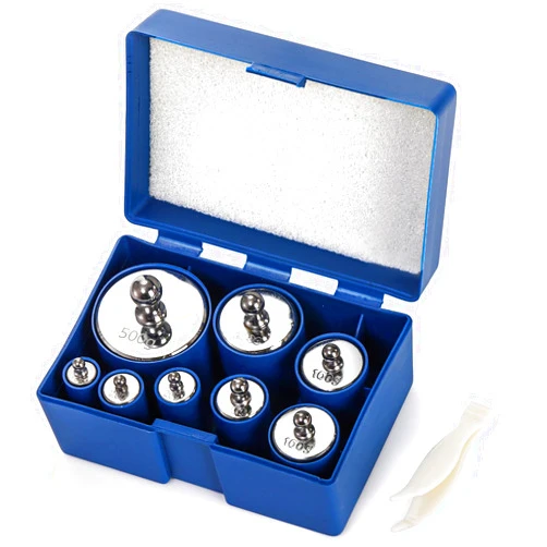 Bekith 8PCS 1000g Calibration Weights, Gram Precision Steel Scale Calibration Weight Kit Set 10g 20g 50g 100g 200g 500g, Calibration Weight with Tweezers for Digital Scale Balance, Lab Scale