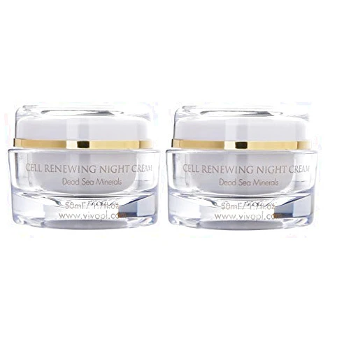 Vivo Per Lei Cell Renewal Night Cream, Get Intense Results with Gentle Non-Greasy Formulas, 1.7 Fl. Oz., Pack of 2