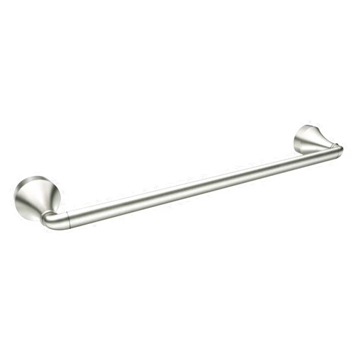 Moen Hamden Spot Resist Brushed Nickel 18-inch Single -Towel Bar, MY6218BN