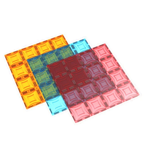 Mag Genius Mag-Genius Magnet Tiles Super Big Magnet Toy Building Toy Board Size of 16 Magnet Tiles 3 Stabilizer 12