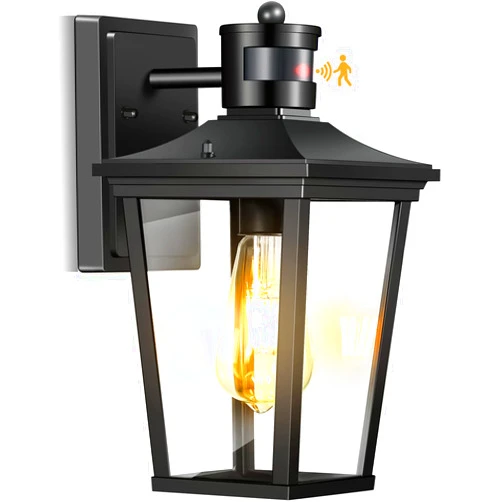 Hifeelen Porch Lights Outdoor, Motion Sensor Outdoor Lights, Dusk to Dawn Exterior Light Fixture, 100% Anti-Rust Aluminum,for Garage,Porch, Patio, Front Door, Hallway, Entryway, Corridor, Backyard