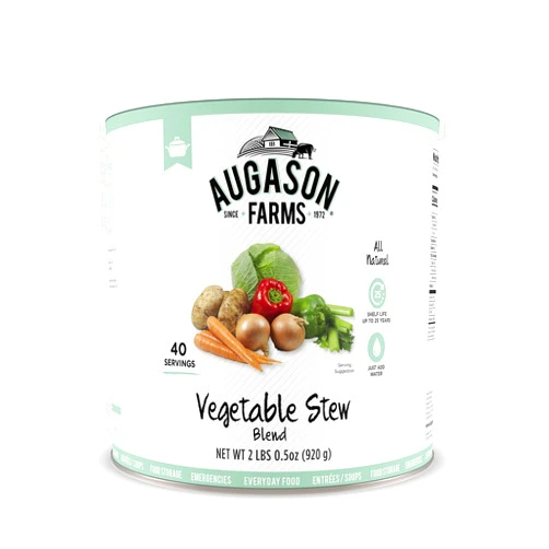 Augason Farms Vegetable Stew Blend 2 lbs 0.5 oz No. 10 Can