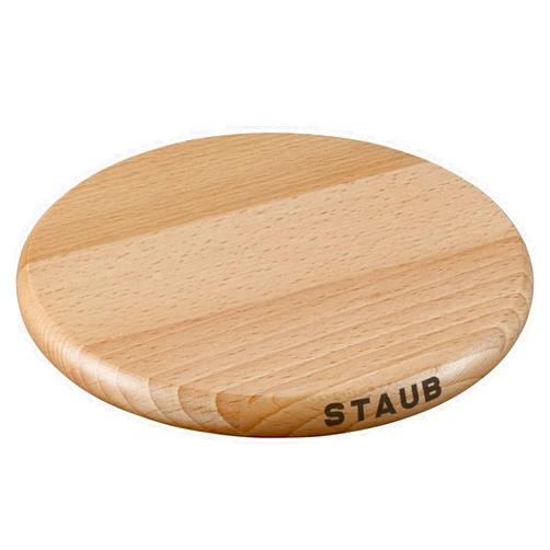 STAUB Round Magnetic Wood Trivet, 6