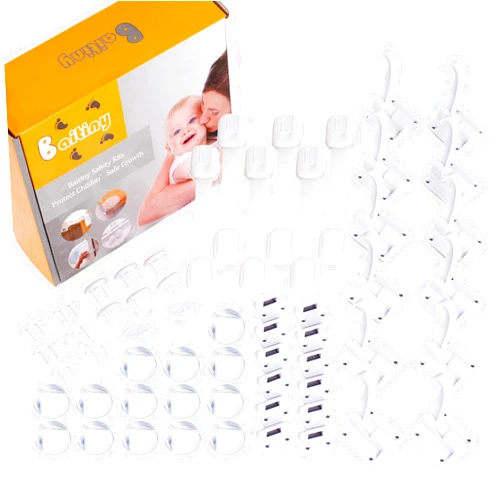 Baitiny Baby Proof Kit, 58 Packs Baby Proofing Kit Essentials Child Proofing Appliance with Cabinet Locks, Corner Guards and Outlet Covers - All-in-one Super Value Child Proof Kit