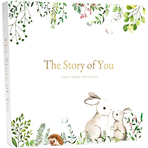 ZIRI & ZANE Keepsake Memory Book for Baby Boy or Girl Timeless First 5 Year Baby Book A Milestone Book to Record Every Event from Birth to Age 5 Gender Neutral Journal Scrapbook Photo Album