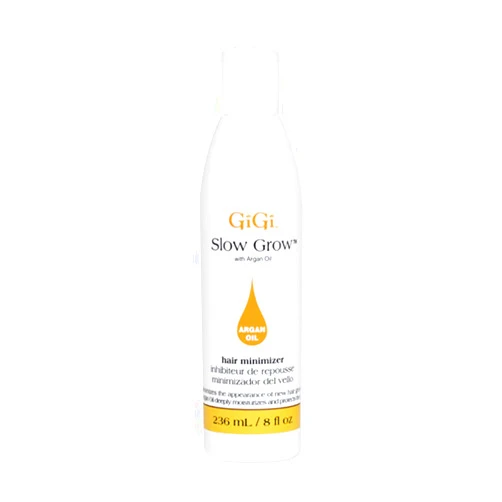 GiGi Post Waxing Treatment, Slow Grow Hair Inhibitor Lotion with Argan Oil, Hair Growth Minimizer for Men and Women, 8 oz, 1 Pack