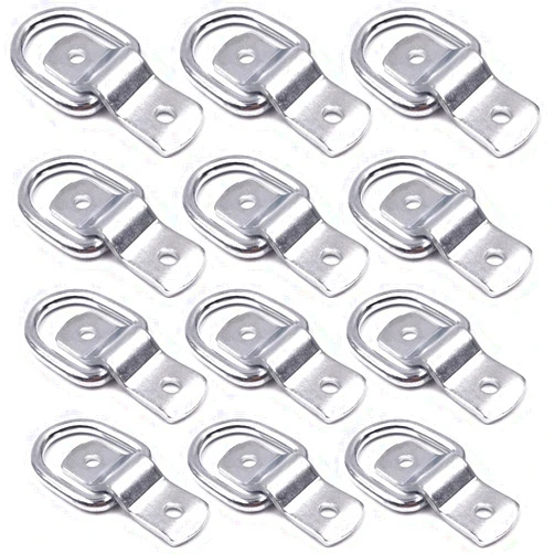 EXCELFU 12 Pack D-Ring Tie Downs, 1/4