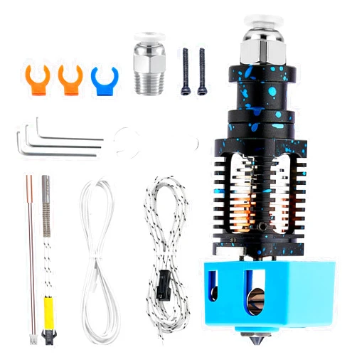 ZOTUES CHC Upgrade V6 Hotend Ceramic All Metal 24V 60W Compatible with Voron 0.1/2.4 Prusa i3 Mini/MK2/MK2S/MK3/MK3S/MK3S+/e3d V6 hot end Full kit