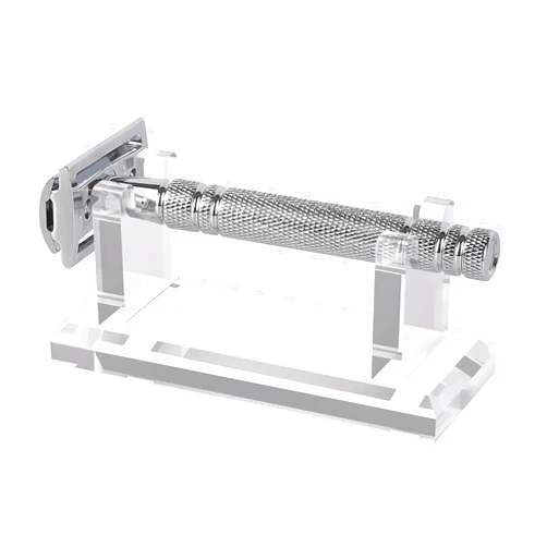 Linkidea Desktop Men's Shaver Holder, Acrylic Shaver Holder Stable for Storage, Compatible with Viking Blade Chief, MK-23C, Shaving Revolution