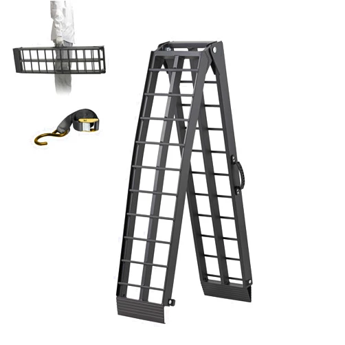 LEMNISCATE Motorcycle Truck Ramps for Pickup Trucks,7.5FT Portable Aluminum Loading Ramps,750 LBS Capacity Folding Dirt Bike,ATV,Lawn Mowers,UTVs,Race,Trailer Ramps Handle & Buckle,89