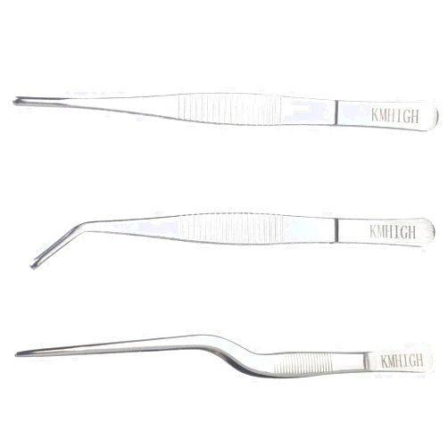 KMHIGH Stainless Steel Tweezers Set, For Small Gardening and Kitchen, Multi-Purpose Tools. (3Pcs, 6.15Inches / 6.3Inches / 6.5Inches)
