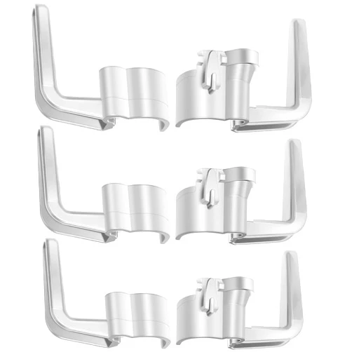HASMX Eureka Sanitaire 53574 Vacuum Cord Handle Hook Set - Simple Attaching Hook Clip (3-Pack, Beige)