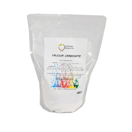 Greenway Biotech, Inc. Greenway Biotech Calcium Carbonate Powder- Natural Antacid Limestone Rock Dust Very Fine Powder for, Home, Chalk Paint Texture Additive, and Other DIY Projects (5 Pounds)