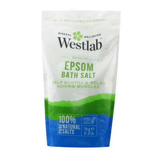 Westlab Epsom Salt Resealable Stand Up Pouch, 1Kg