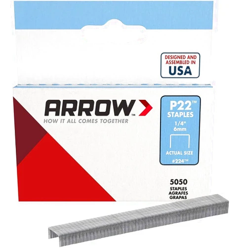 Arrow Fastener 224 1/4 P22 Staples, 3 Pack