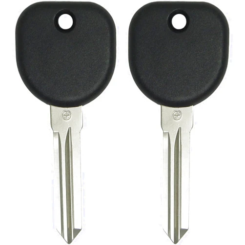 Keyless2Go Replacement for Uncut Transponder Ignition Car Key Circle Plus B111 (2 Pack)