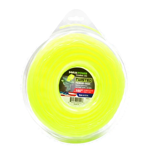 MaxPower 338815 Premium Twisted Trimmer Line, .105-Inch Diameter x 165-Foot Length