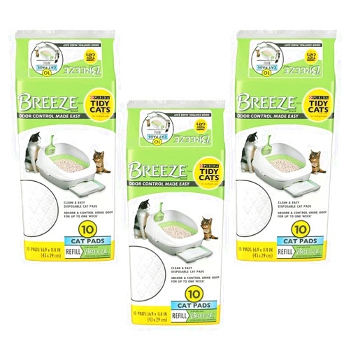 Tidy Cats Tidy Cat Breeze Refill Pads,10 ct. (Pack of 3)