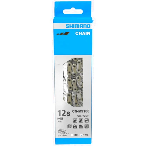 Shimano XTR CN-M9100 XTR Chain, with Quick Link, 12-Speed, 126L, SIL-TEC