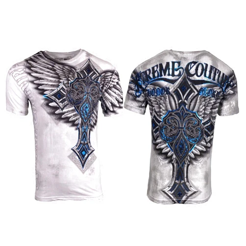 Xtreme Couture by Affliction Men's Short Sleeve T-Shirt Last Blow