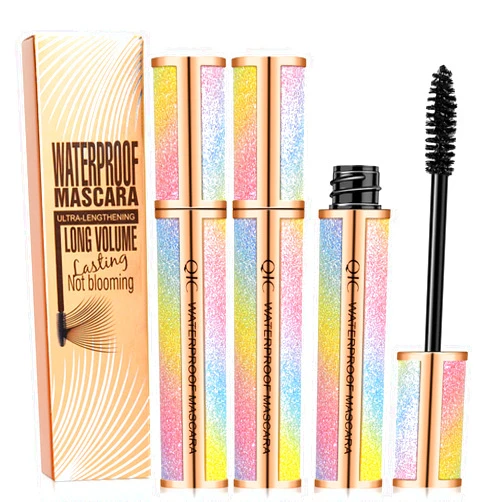 NICEMOVIC 2Pcs 4D Silk Fiber Lash Mascara Black, Tubing Mascara Waterproof, Longer&Thicker Lashes, Voluminous Eyelashes, Clump-Free, Long-Lasting, Natural Smudge-Proof, Adds Length, Depth & Glamour Effortlessly