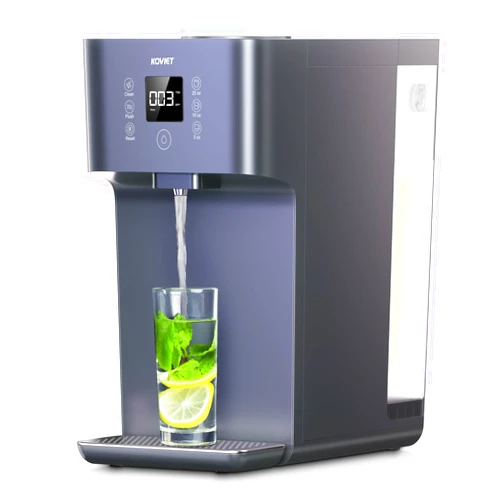 KOVIET CF01 Countertop Reverse Osmosis Water Filter, 8 Stage Nano RO Water Filtration System, Home Water Purifier, 4:1 Pure to Drain Ratio, No Installation Required, Grey
