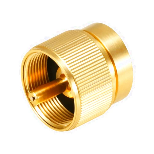 Hooshing Propane Camping Stove Adapter 1LB Propane Small Tank Input EN417 Lindal Valve Output Cylinder LPG Canister Adapter for Outdoor Camping