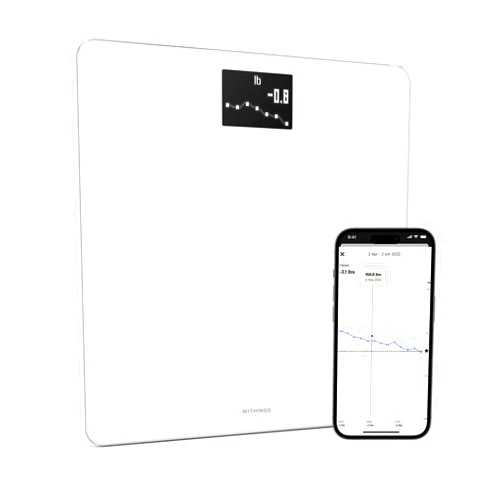 Withings Body - Digital Wi-Fi Smart Scale with Automatic Smartphone App Sync, BMI, Multi-User Friendly, with Pregnancy Tracker & Baby Mode
