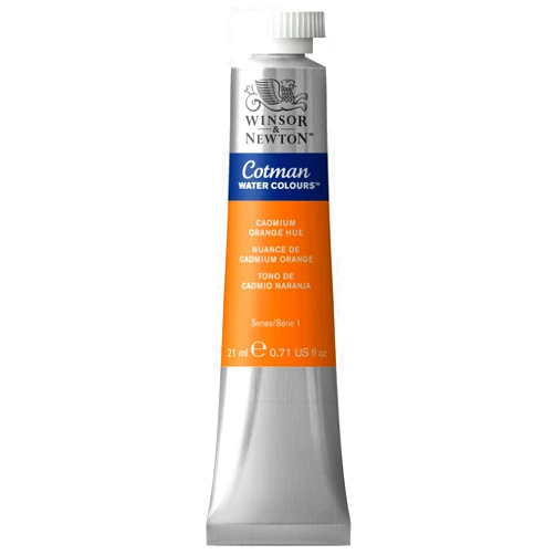 Winsor & Newton Cotman Watercolor Paint, 21ml (0.71-oz) Tube, Cadmium Orange Hue