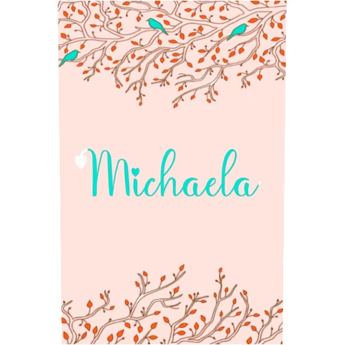 Sams Creations Michaela: Personalized Michaela Name Notebook, 120 lined ruled personalized pages (6/9 In) Home Stationary.Unique Gift For Girls & Women.