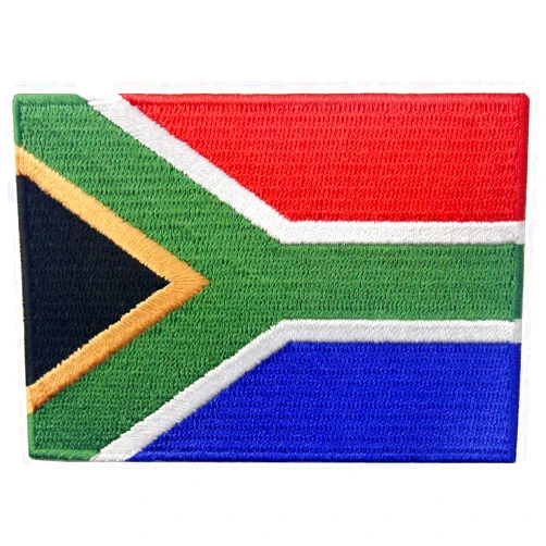 EmbTao South Africa Flag Embroidered African Emblem Iron On Sew On National Patch