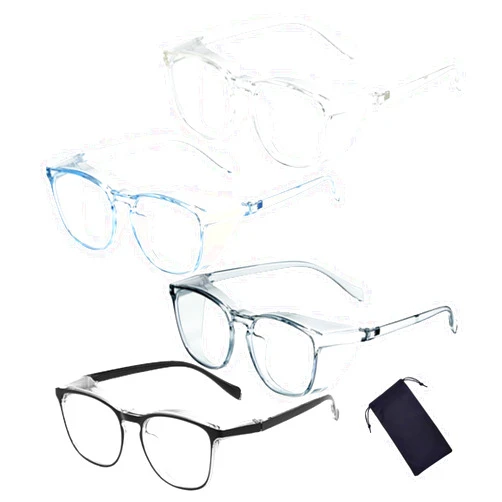 UZUIBANG Safety Glasses for Men Women, Anti Fog Safety Goggles Comfortable Blue Light Blocking UV Protective Adult Nurse