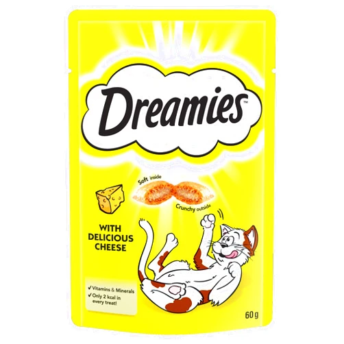 Dreamies Cheese Cat Treats 60 g (Pack of 8)