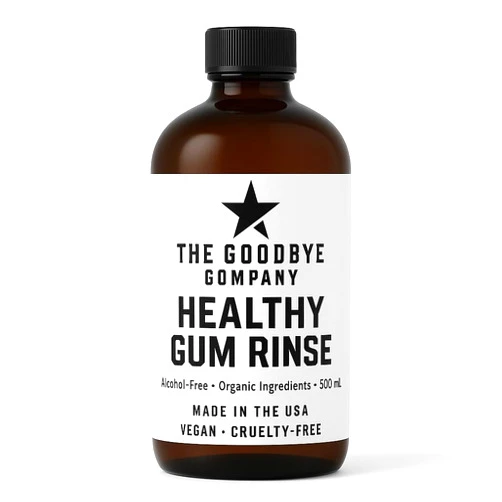 The Goodbye Company Healthy Gum Rinse – Handcrafted Natural Mouthwash for Bleeding Gums, Receding Gums & Fresh Breath | Organic Herbal Blend with Essential Oils | Small Batch Made in Florida