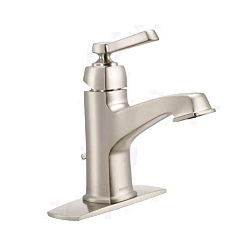 Moen 6200SRN Boardwalk Spot Resist Brushed Nickel one-Handle Bathroom Faucet