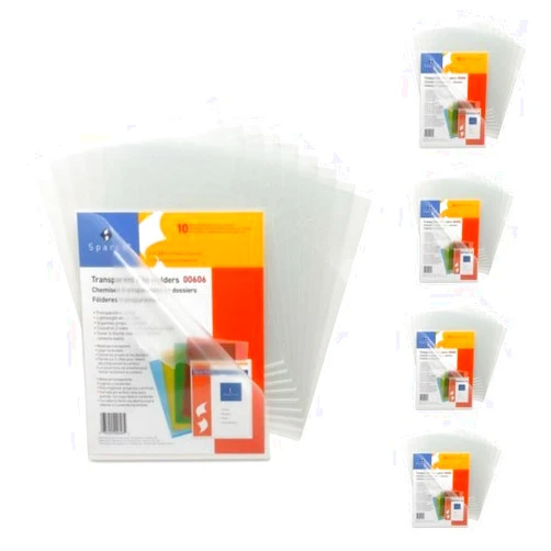 Sparco Transparent File Holder - Letter - 8.50