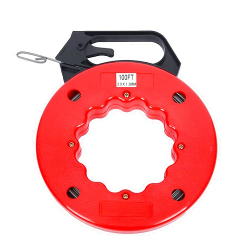 CeaGoal Fish Tape Hand Wire Puller Steel 100FT 1/8